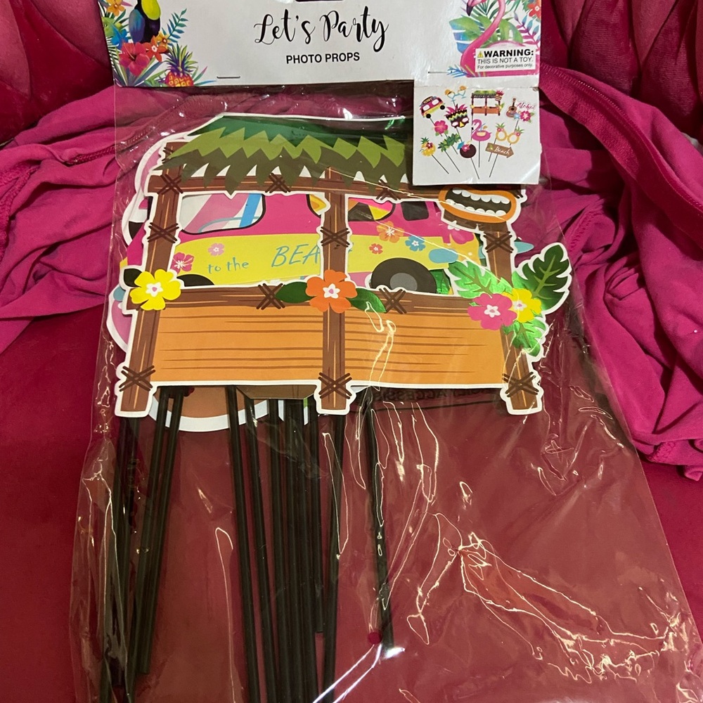 Aloha-Beach Party Photo Props